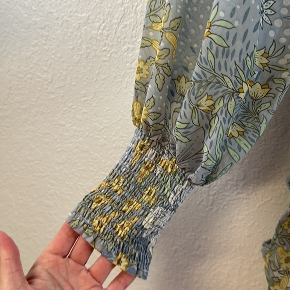 ASTR the Label Marietta Dress in Blue Floral size small NWT - Picture 7 of 15